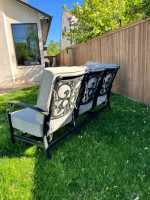 Outdoor sofa and loveseat