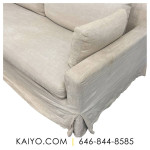 Restoration Hardware Belgian Track Arm Slipcovered Bench-Seat Sofa (W