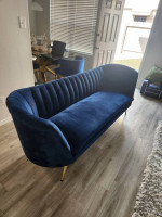 Navy Blue Sofa Set
