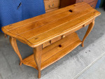 Solid Rustic Knotty Pine Entryway / Sofa  Table / TV Base