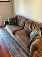 Brown 6”feet Sofa w/ Pull Out Mattress
