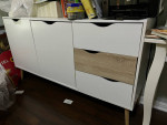 Moving sale: furniture: kid playset,dinning table, dinner server, leather sofa