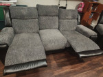 Gray and Black Reclining Sofa - MUST GO ASAP
