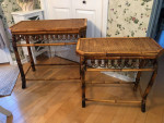 Set Of 2 Bamboo Sofa Table & Side Table