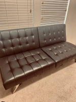 leather sofa/ bed sleeper