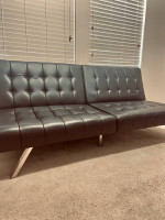 leather sofa/ bed sleeper