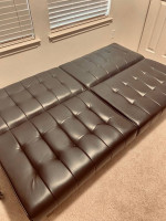 leather sofa/ bed sleeper