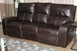 Nice Soft Top Grade Leather Reclining Sofa with 2 ends 2 way operation