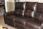 Nice Soft Top Grade Leather Reclining Sofa with 2 ends 2 way operation