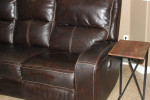 Nice Soft Top Grade Leather Reclining Sofa with 2 ends 2 way operation