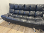 Black Vinyl Sofa