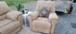 Klaussner Reclining Sofa and Chair Set - Camel 🐫 colored (DELIVERY AVAILABLE)