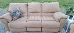 Klaussner Reclining Sofa and Chair Set - Camel 🐫 colored (DELIVERY AVAILABLE)