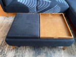 2-Pc. Fabric Sectional Sofa with Ottoman