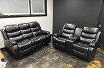 Brand New 2pc Set! Sofa & Love Seat Recliners!