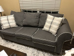 Queen sleeper sofa with memory foam mattress