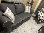 Queen sleeper sofa with memory foam mattress