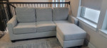 Sofa with chaise lounge