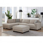 Raylin Fabric Sectional Sofa with Ottoman 1642
