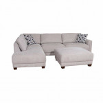 Raylin Fabric Sectional Sofa with Ottoman 1642