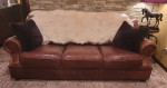 Italian Leather Sofa / Couch
