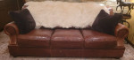 Italian Leather Sofa / Couch