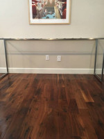 Sofa Table Brushed Nickel w/Glass 84" x 20