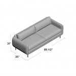 Leno 86" Upholstered Sofa