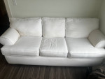 white couch sofa sleeper pick up by Saturday