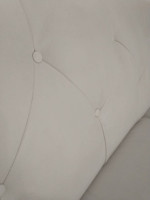 White leather sofa