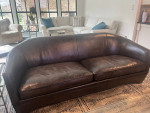 Designer Leather Sofa- Lillian Augst