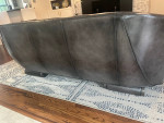 Designer Leather Sofa- Lillian Augst