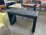 48"Wx19"Dx29 1/2"H Wicker Sofa Lobby foyer table in Hunter Green