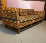 Mid Century Modern 3 Cushion Sofa, Jack Lenor Larsen Style?