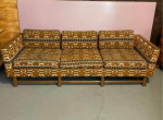Mid Century Modern 3 Cushion Sofa, Jack Lenor Larsen Style?