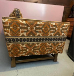 Mid Century Modern 3 Cushion Sofa, Jack Lenor Larsen Style?