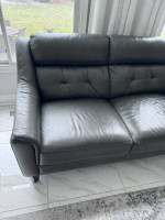 Top grain leather sofa