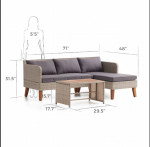 Outdoor sectional sofa