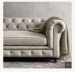 Restoration Hardware Kensington Petite Sofa or Loveseat Belgian Linen