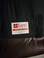 Lane brown leather sofa