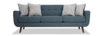 86" Teal sofa