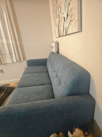 86" Teal sofa