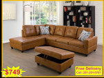 Brand new sectional sofa couch living room set with ottoman