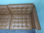 Brown Leather Sofa (Real Leather)