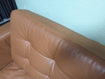 Brown Leather Sofa (Real Leather)