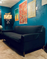 60s Mid Century Reupholstered Sofa