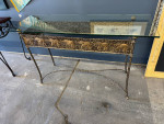 Glass & Metal Sofa Table