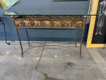 Glass & Metal Sofa Table