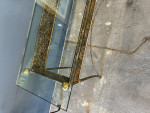 Glass & Metal Sofa Table