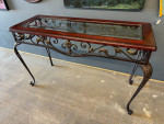 Glass Inlay Sofa Table